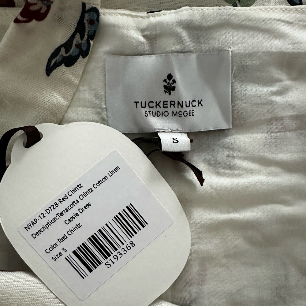 Tuckernuck x Studio McGee Chintz White and Red Dress - Size Small - Picture 10 of 11